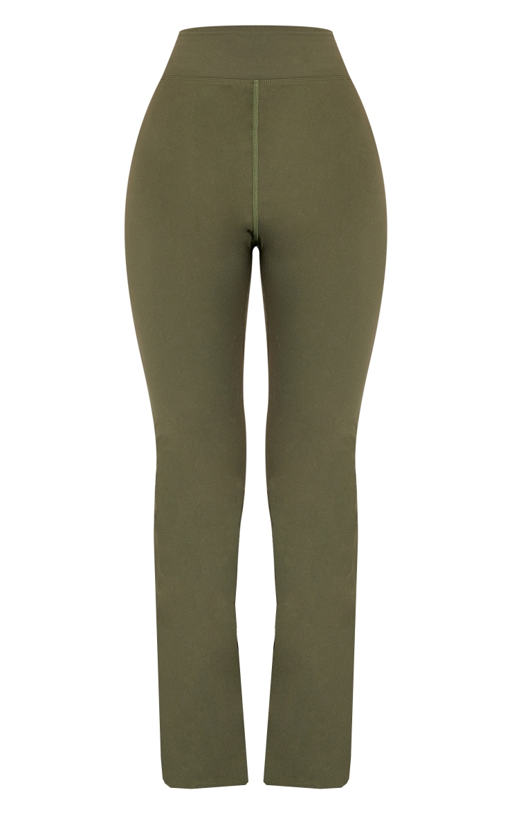 Petite Green Sculpt Flared Trousers image 5