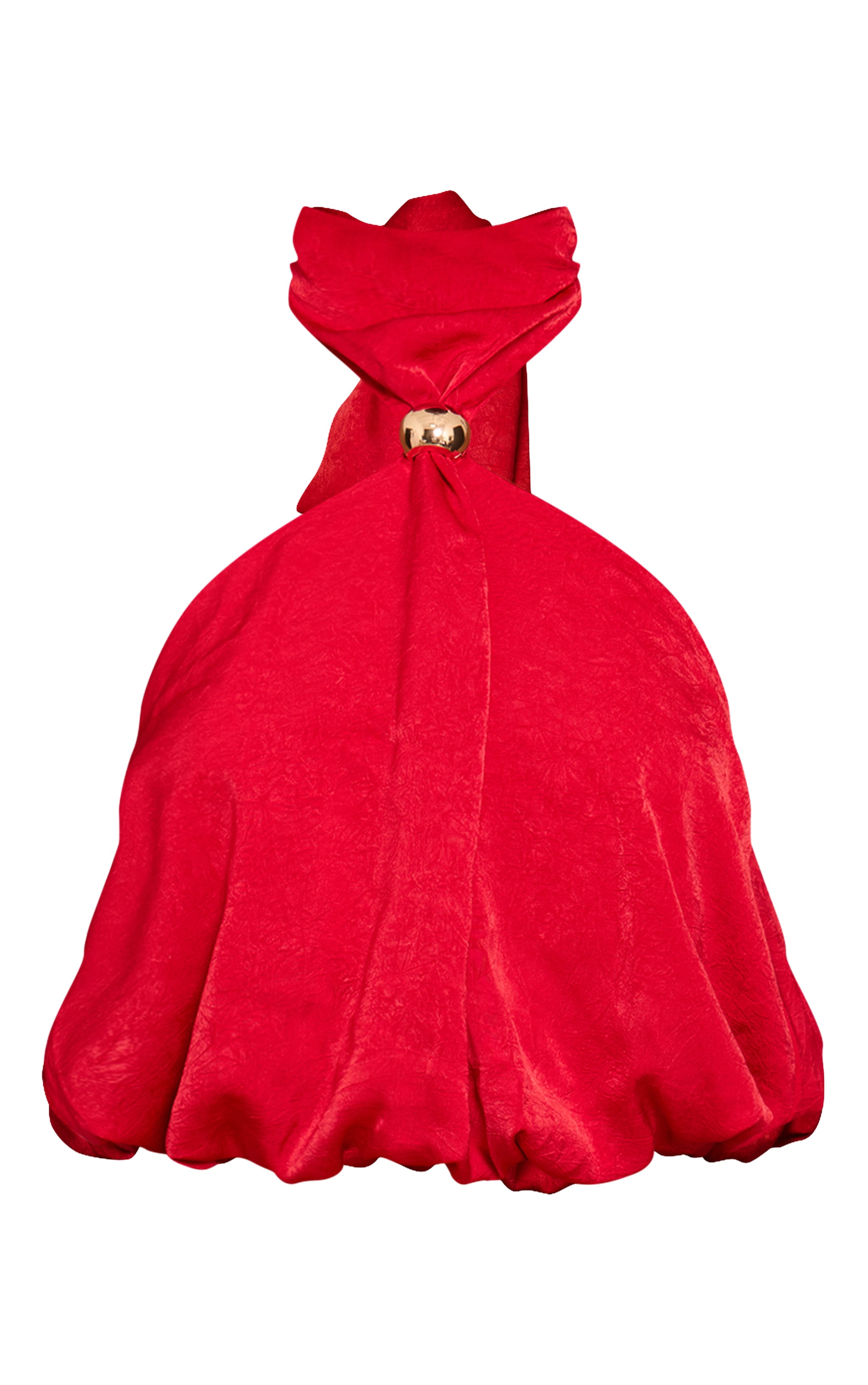 Top rouge à dos nu et empiècement en métal image 5