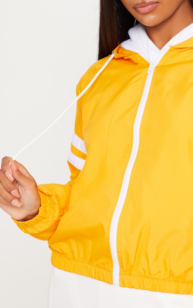 Yellow Stripe Detail Tracksuit Jacket image 5