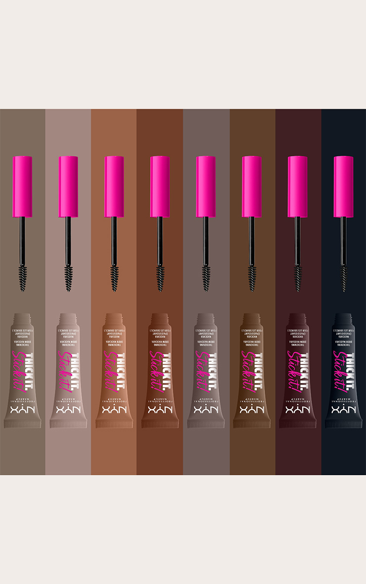 NYX PMU Mascara à sourcils Thick It. Stick It! Brunette image 5