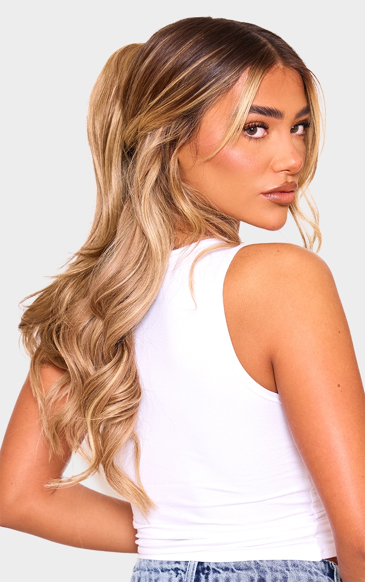 Lullabellz Pince-queue de cheval style brushing 16 pouces Mellow Brown image 2