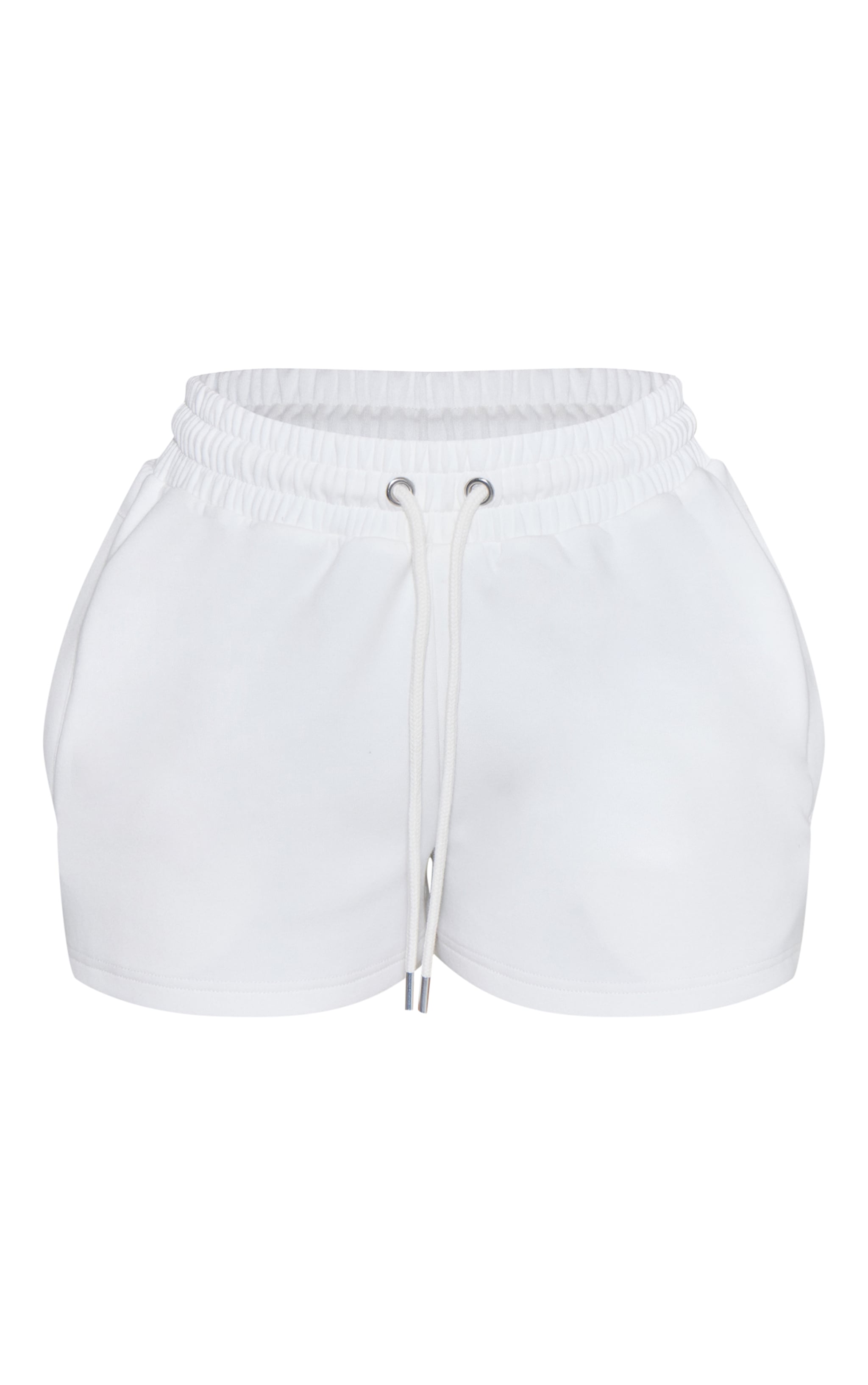 Petite Cream Elasticated Waist Sweat Shorts image 6