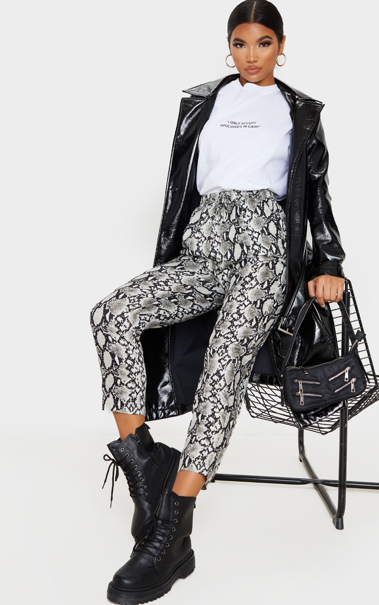 White Snake Casual Trousers