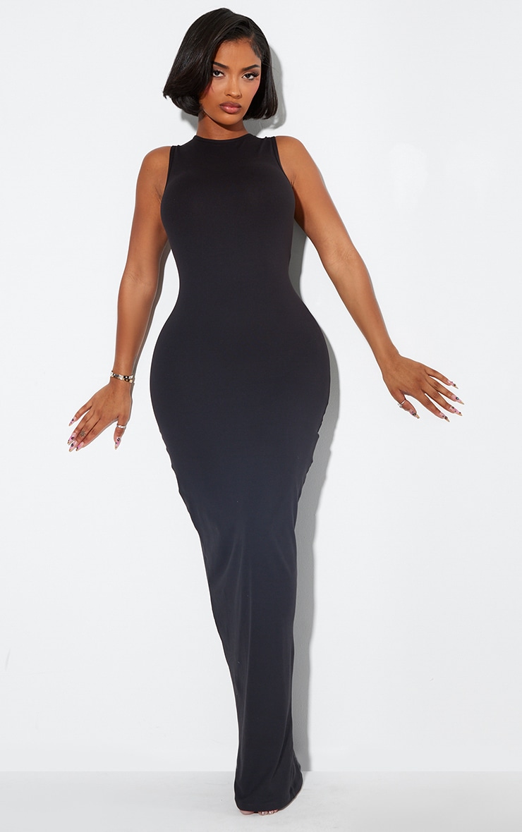 Shape Black Sculpted Racer Maxi Dress