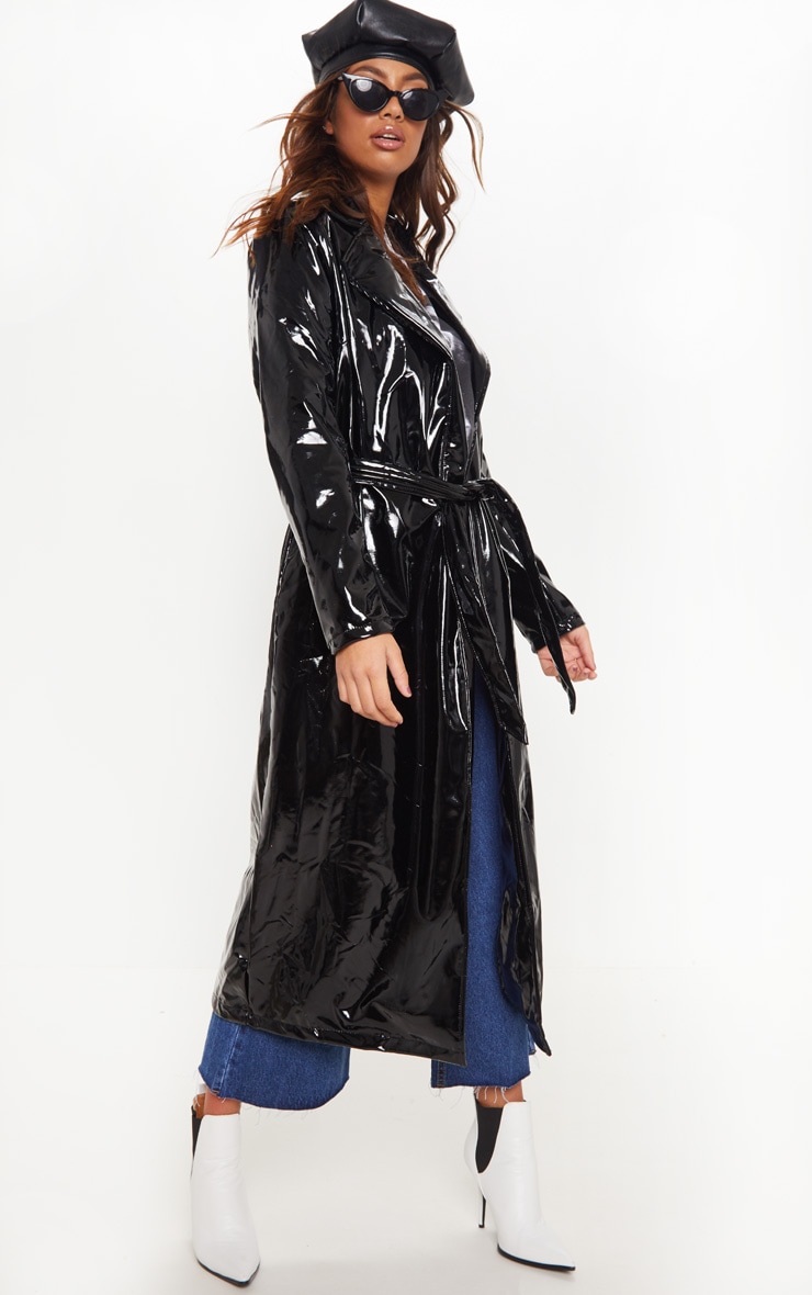 Vinyl Trench Coats & Jackets PrettyLittleThing