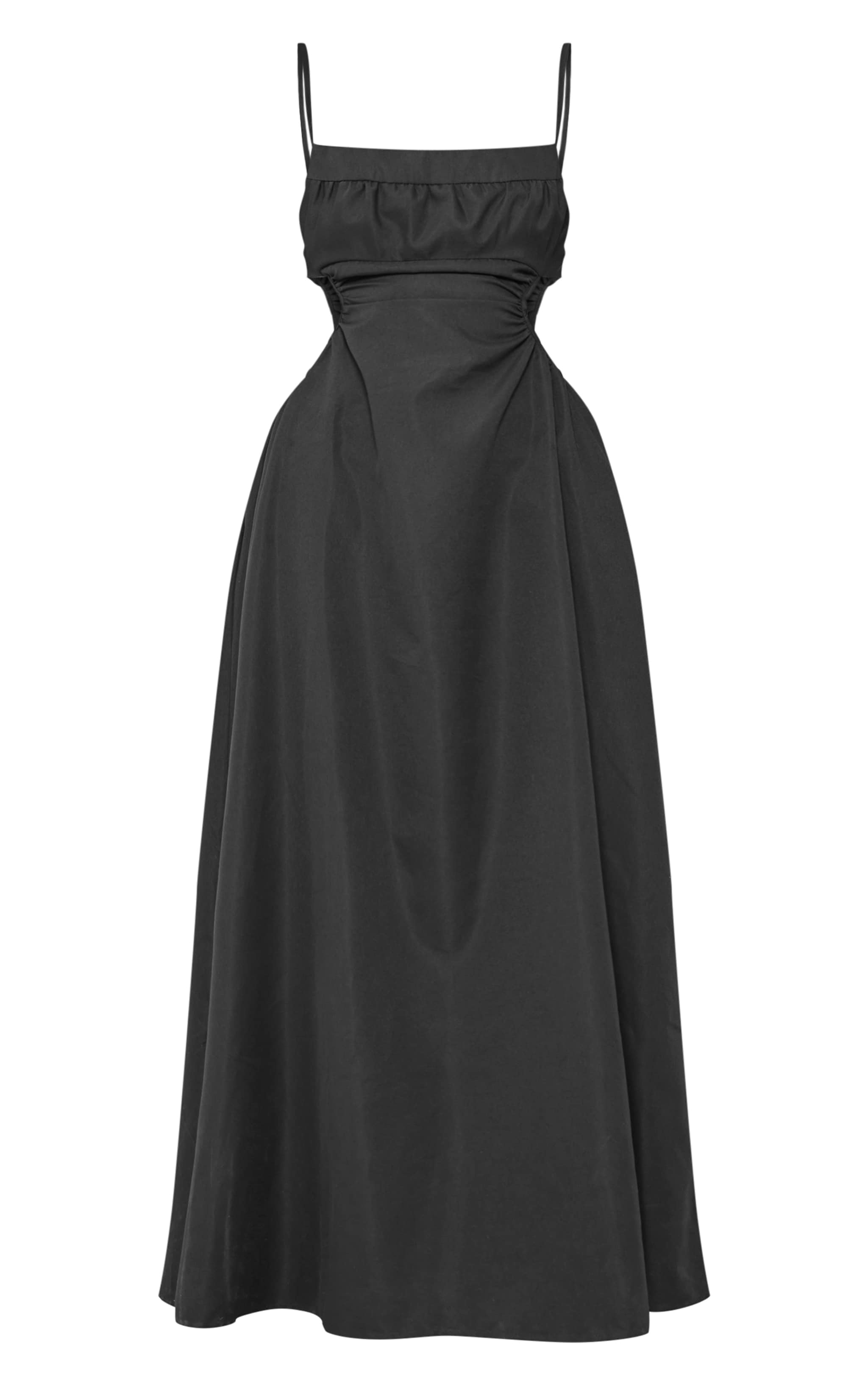 Black Cut Out Back Maxi Dress image 5