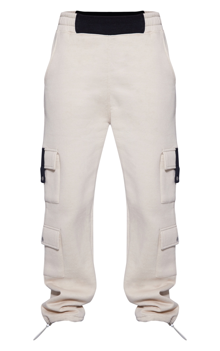 Stone Cargo Pocket Detail Oversized Joggers image 5