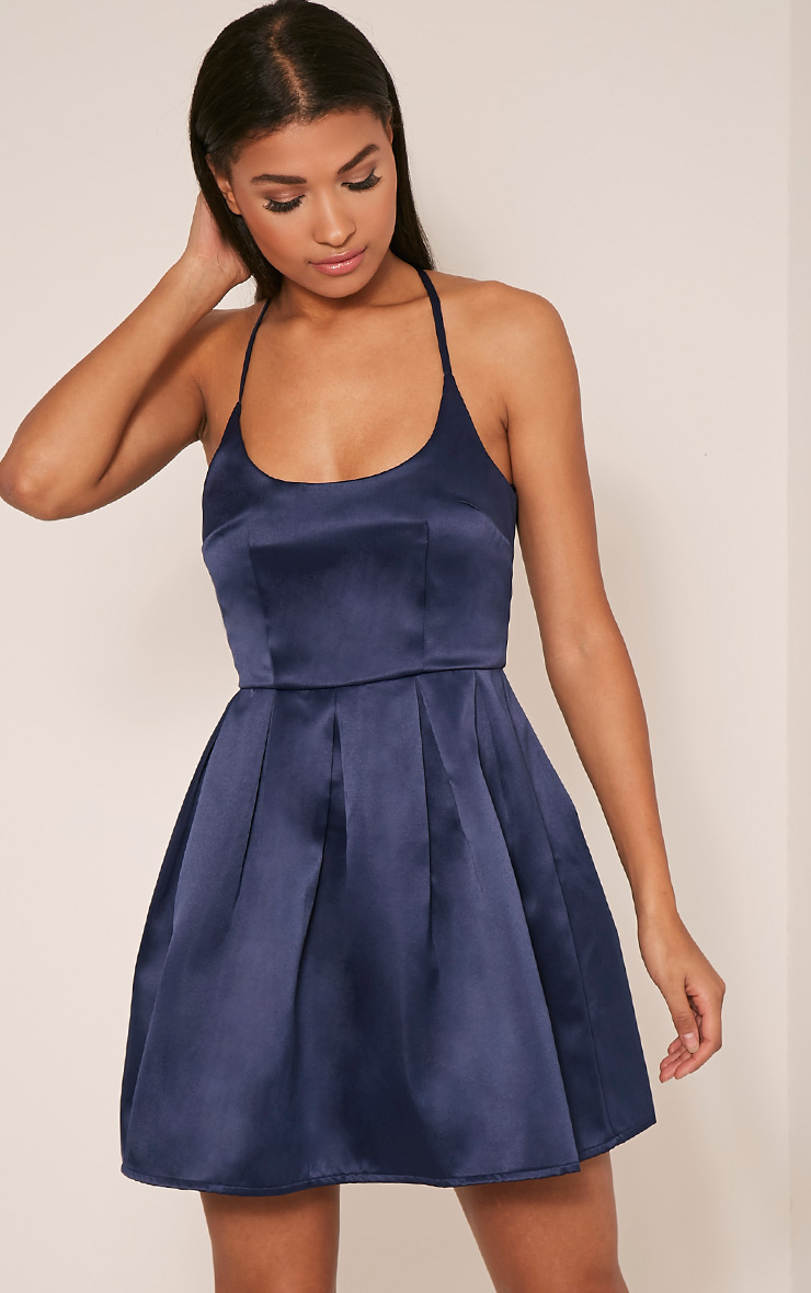 Satin Skater Dress
