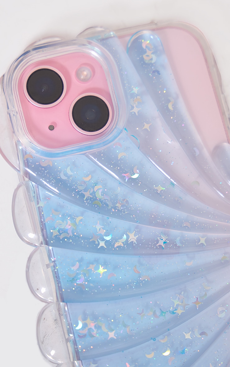 Blue Glitter Shell Phone Case Accessories PLT CA