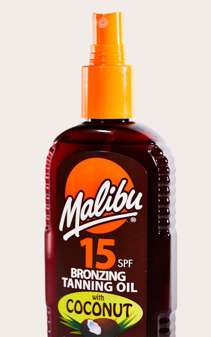 Malibu SPF 15 Bronzing Tanning Oil With Coconut 200ml image 3