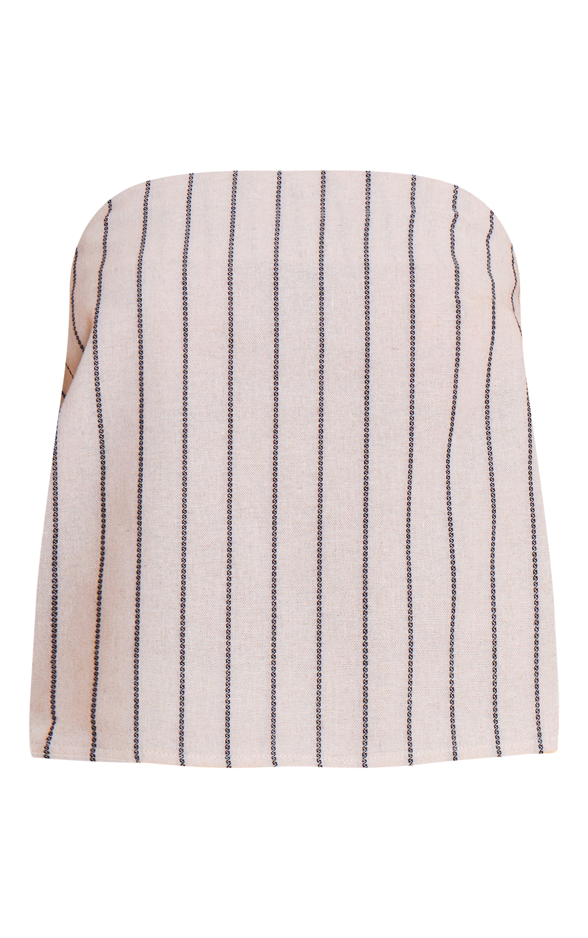 Petite Stone Stripe Linen Look Bandeau Top image 5