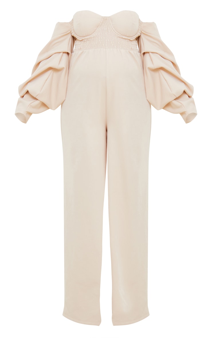 Maternity Stone Corset Bardot Ruched Jumpsuit Maternity PLT QA