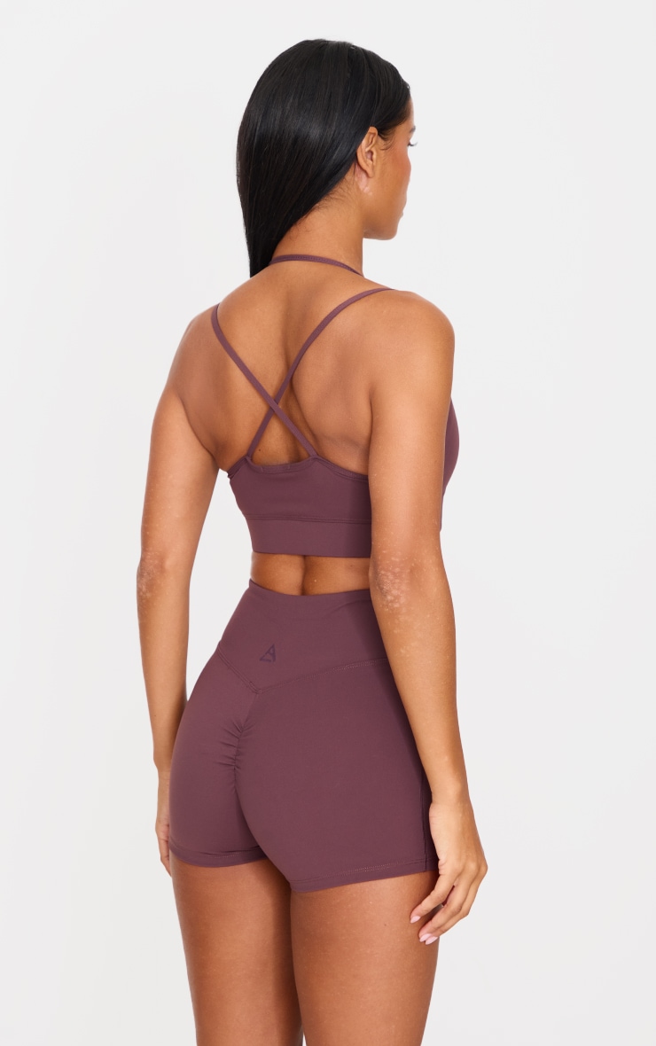 Dark Chocolate Double Layer Sports Bra image 2
