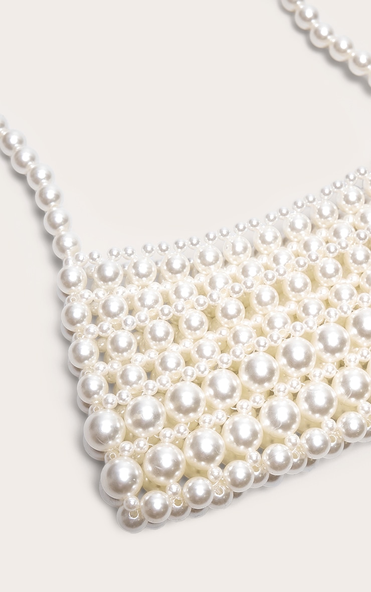 White Pearl Shoulder Bag image 4