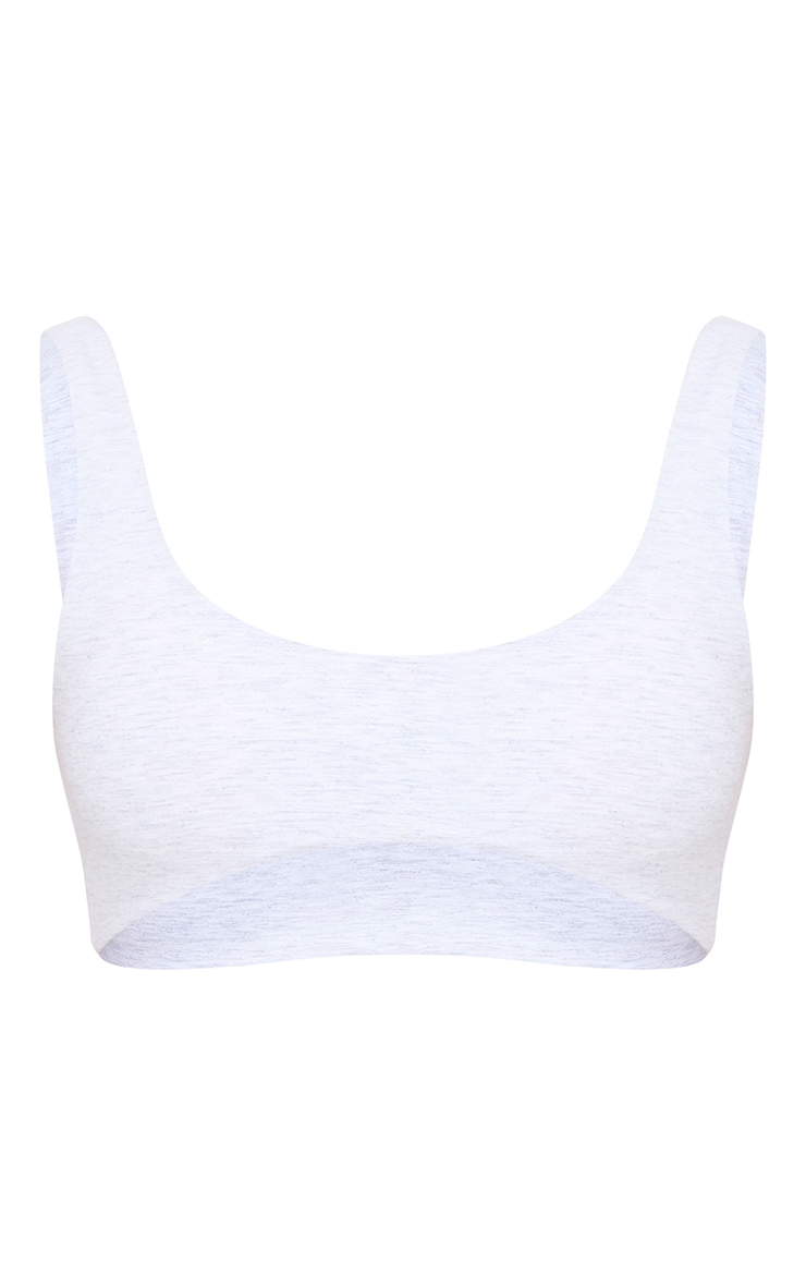 Ash Grey Sculpt Double Layer Padded Sports Bra image 5