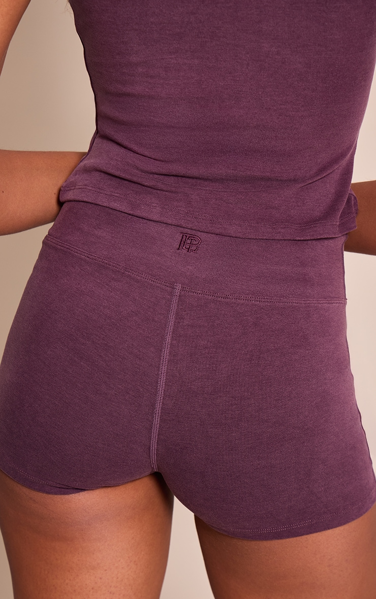 Deep Plum Soft Cotton Hot Pant image 3