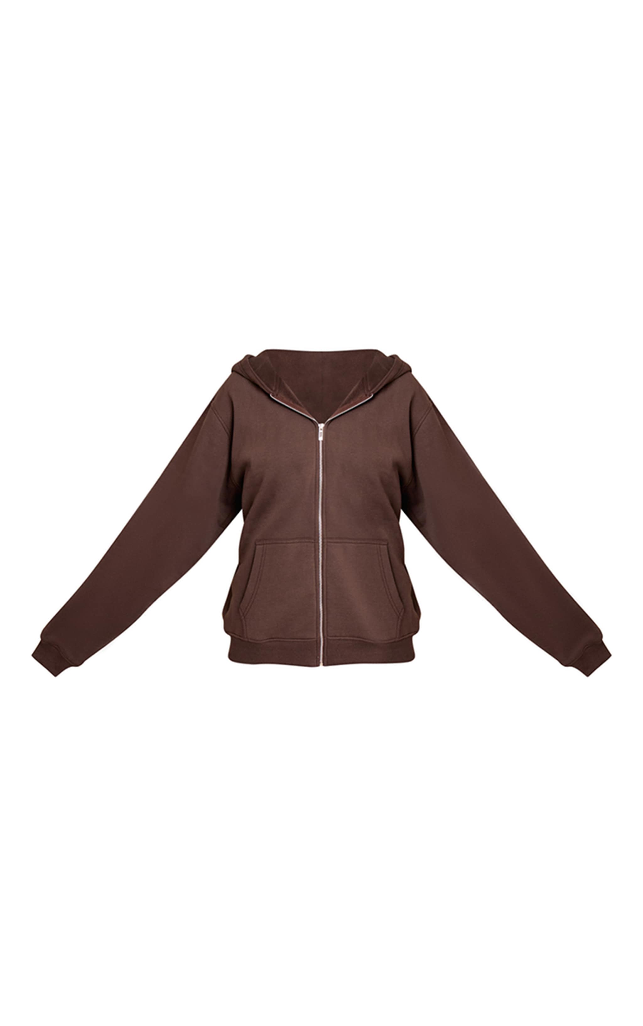Tall Espresso Marl Zip Through Hoodie image 5