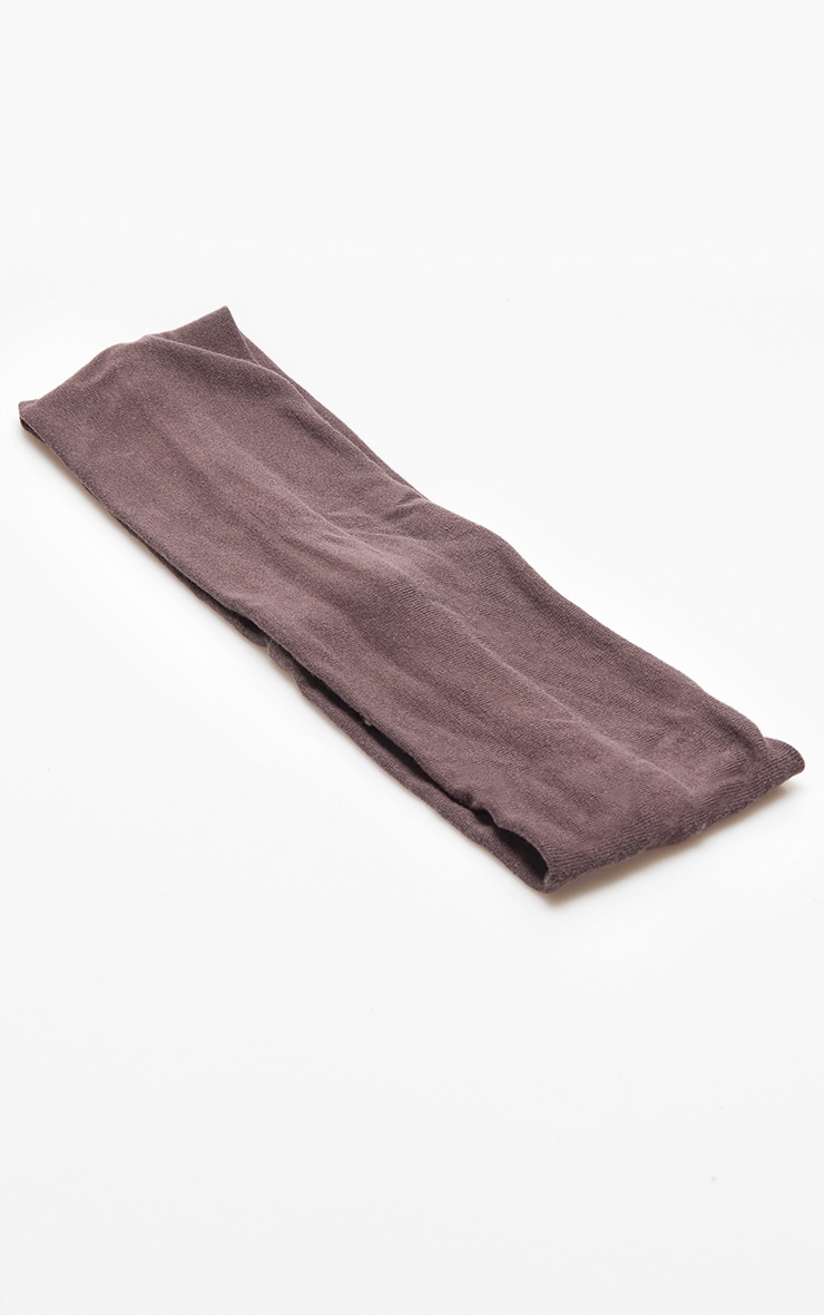 Espresso Wide Jersey Headband image 2