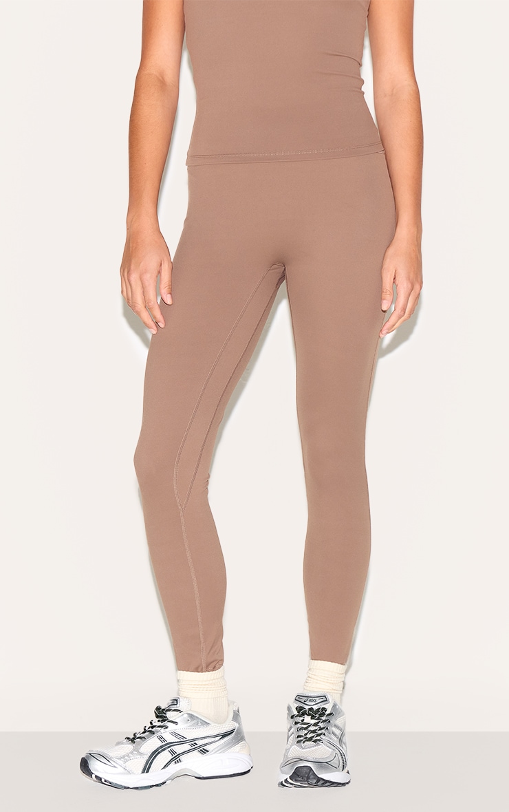 Petite Legging de sport en Sculpt gris champignon à taille haute image 2