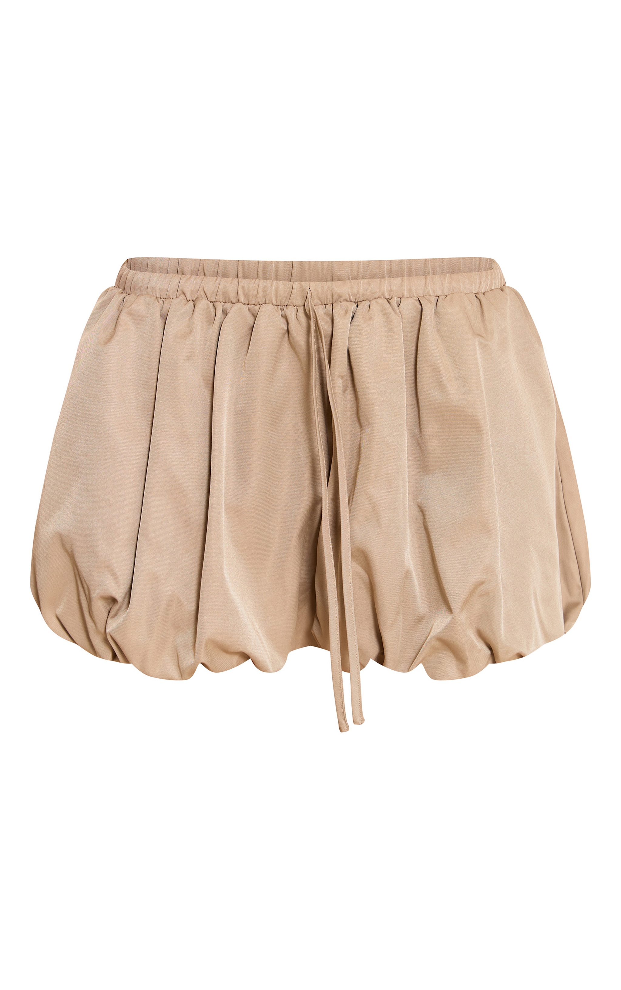Camel Puffball Drawstring Shorts image 6