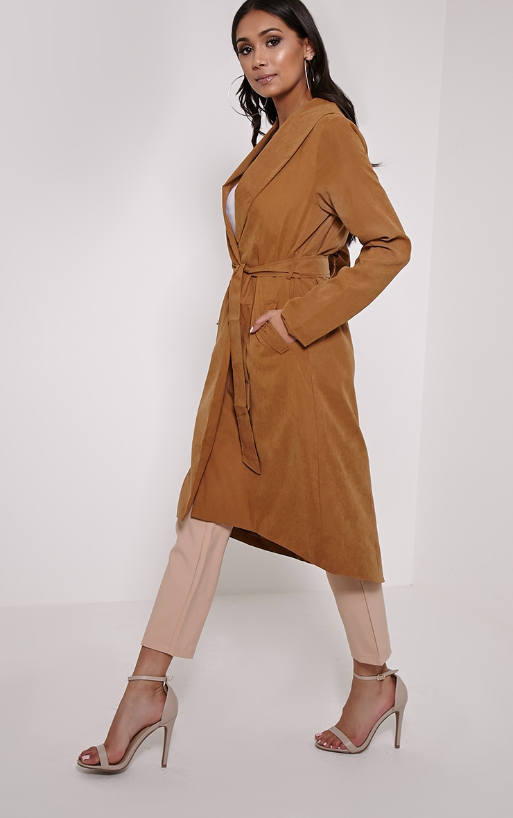 longline suede jacket