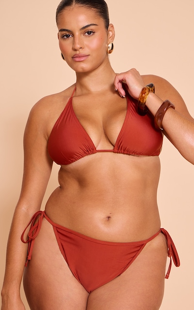 Plus Haut de maillot de bain Mix & Match triangle marron
