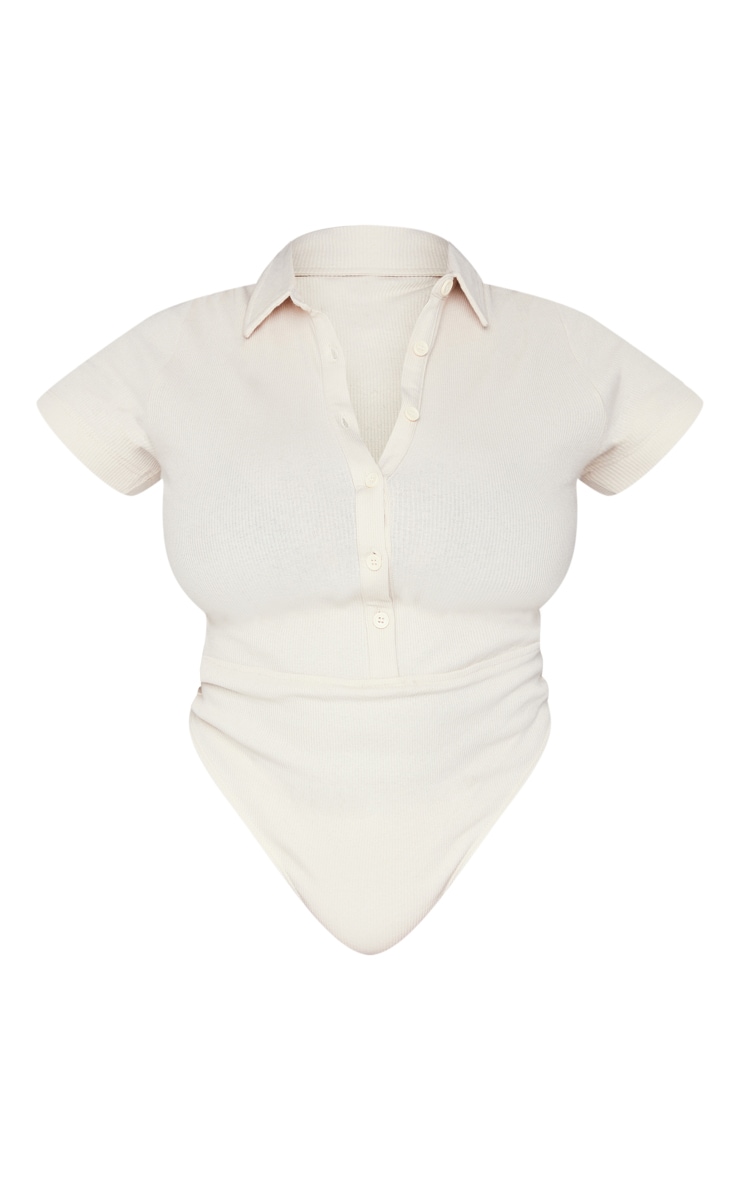 Plus Stone Rib Polo Bodysuit image 5