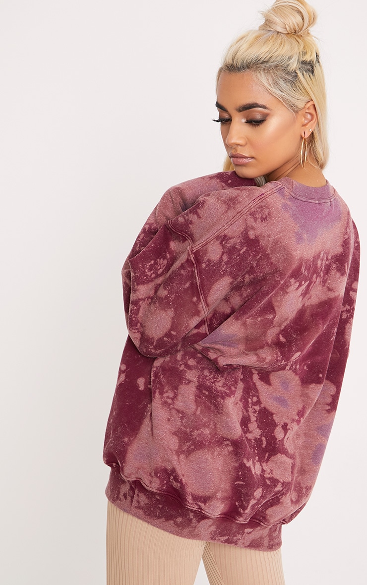 womens bleached sweatshirt