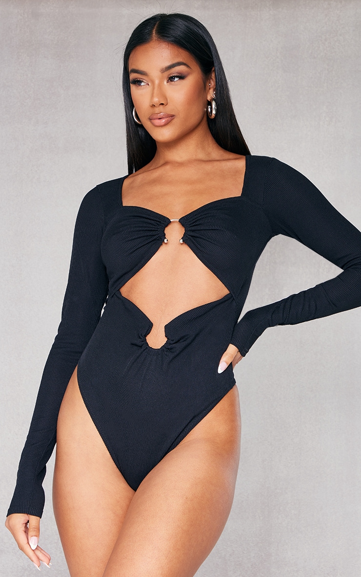 RIBBED MODAL LOW CUT BODYSUIT - Shop Untitled NYC
