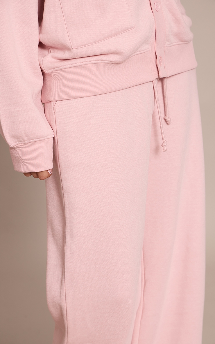 Pink Wide Leg Drawstring Sweatpants image 4