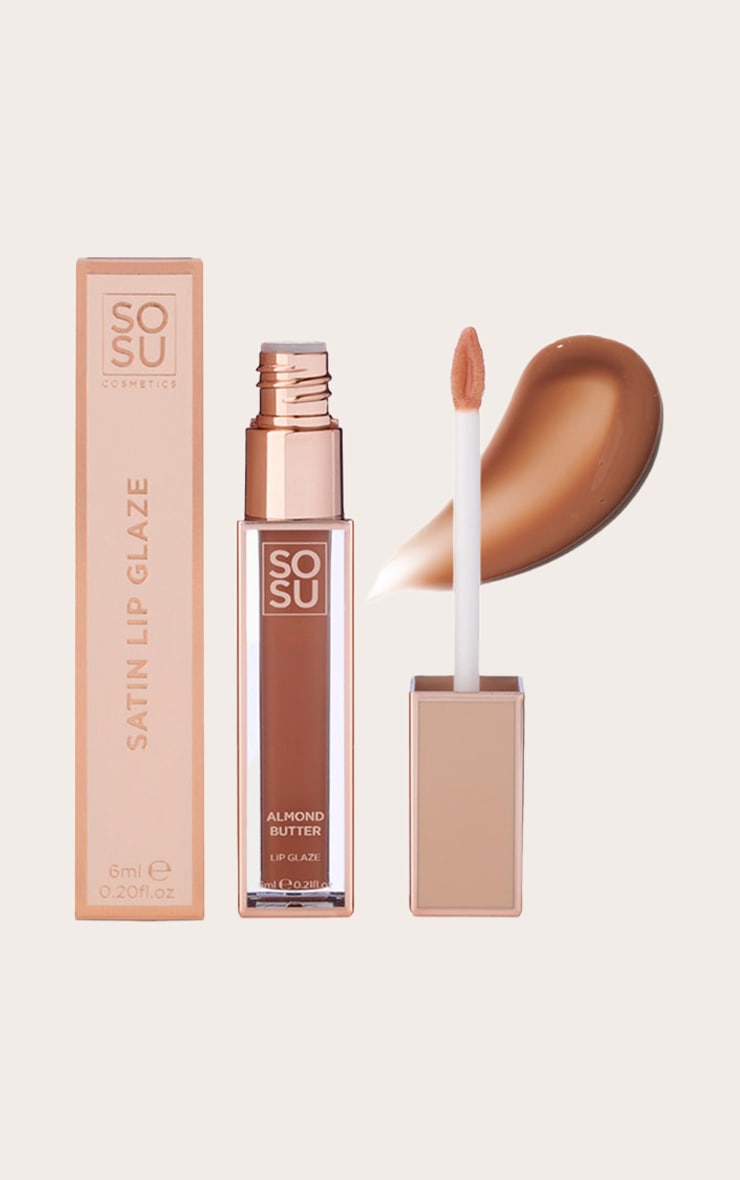 SOSU Gloss satiné pailleté Almond Butter image 1