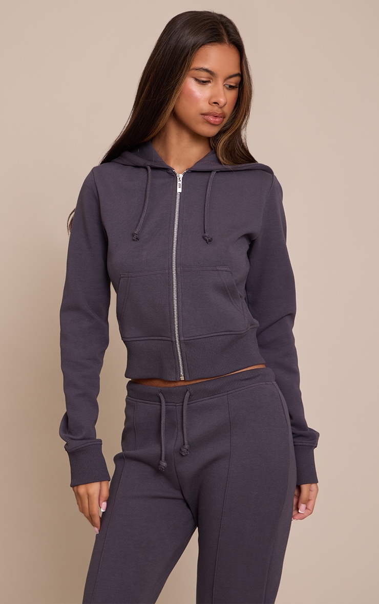 Petite Navy Flared Trousers image 4