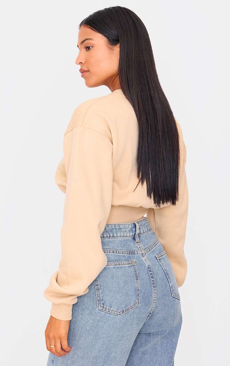 PRETTYLITTLETHING Tall Pull court gris pierre image 2