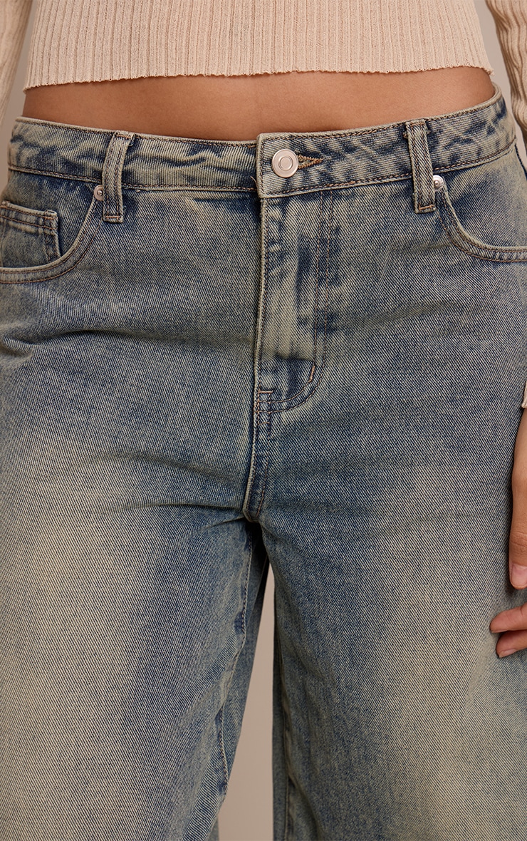 Tall Vintage Light Wash Mid Rise Wide Leg Jeans image 4