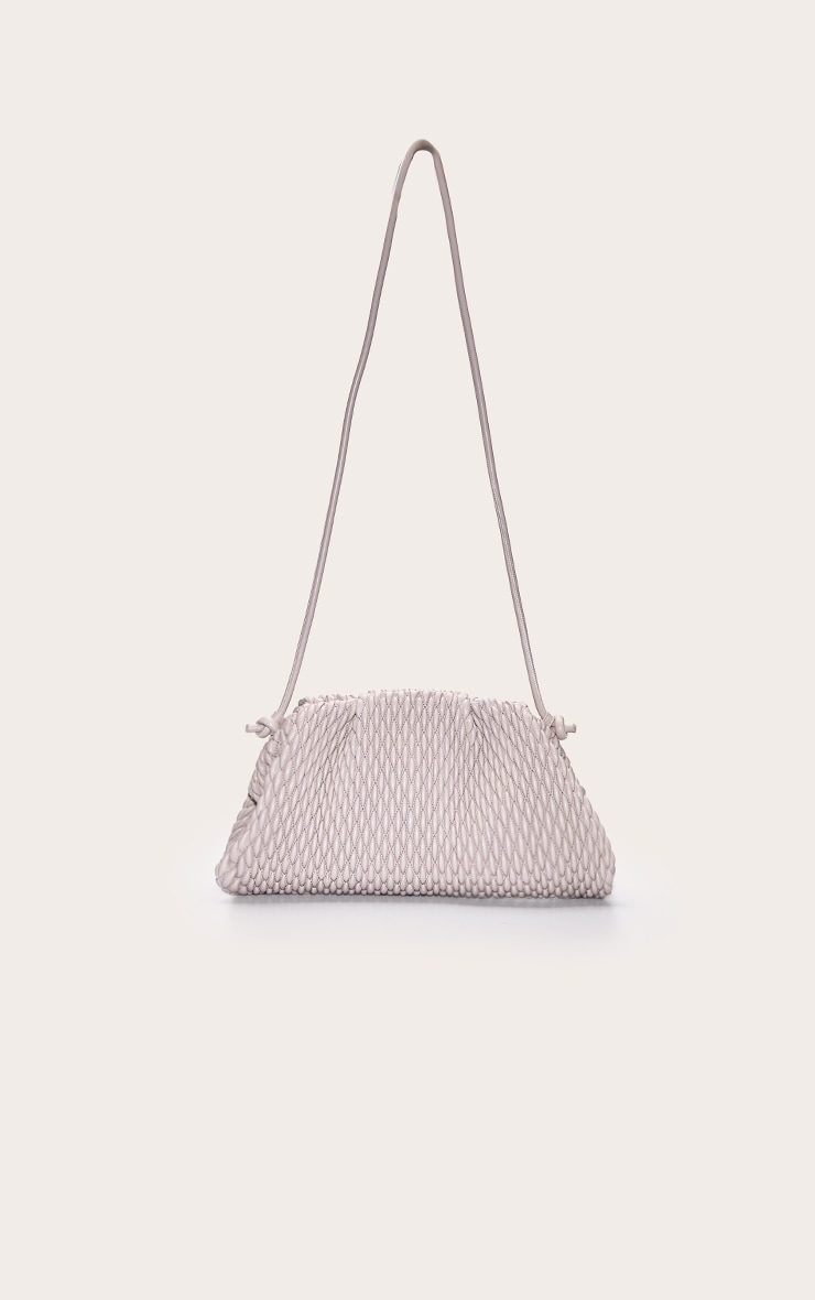 Stone Soft PU Weave Clutch Bag image 2