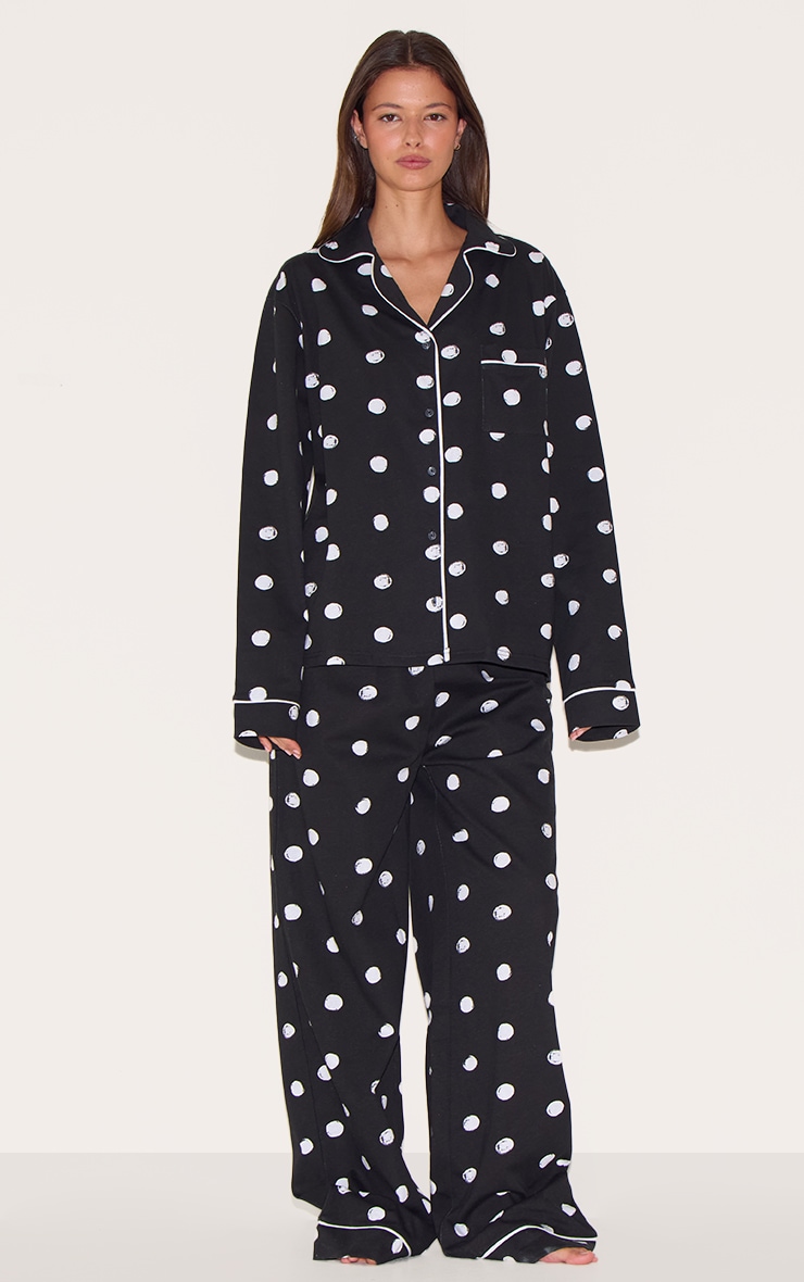 Jane Polka Dot Soft Knit Pant Set main image 0