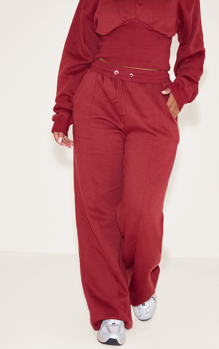 Shape Rosewood Sweat Seam Detail Wide Leg Sweatpants image 2