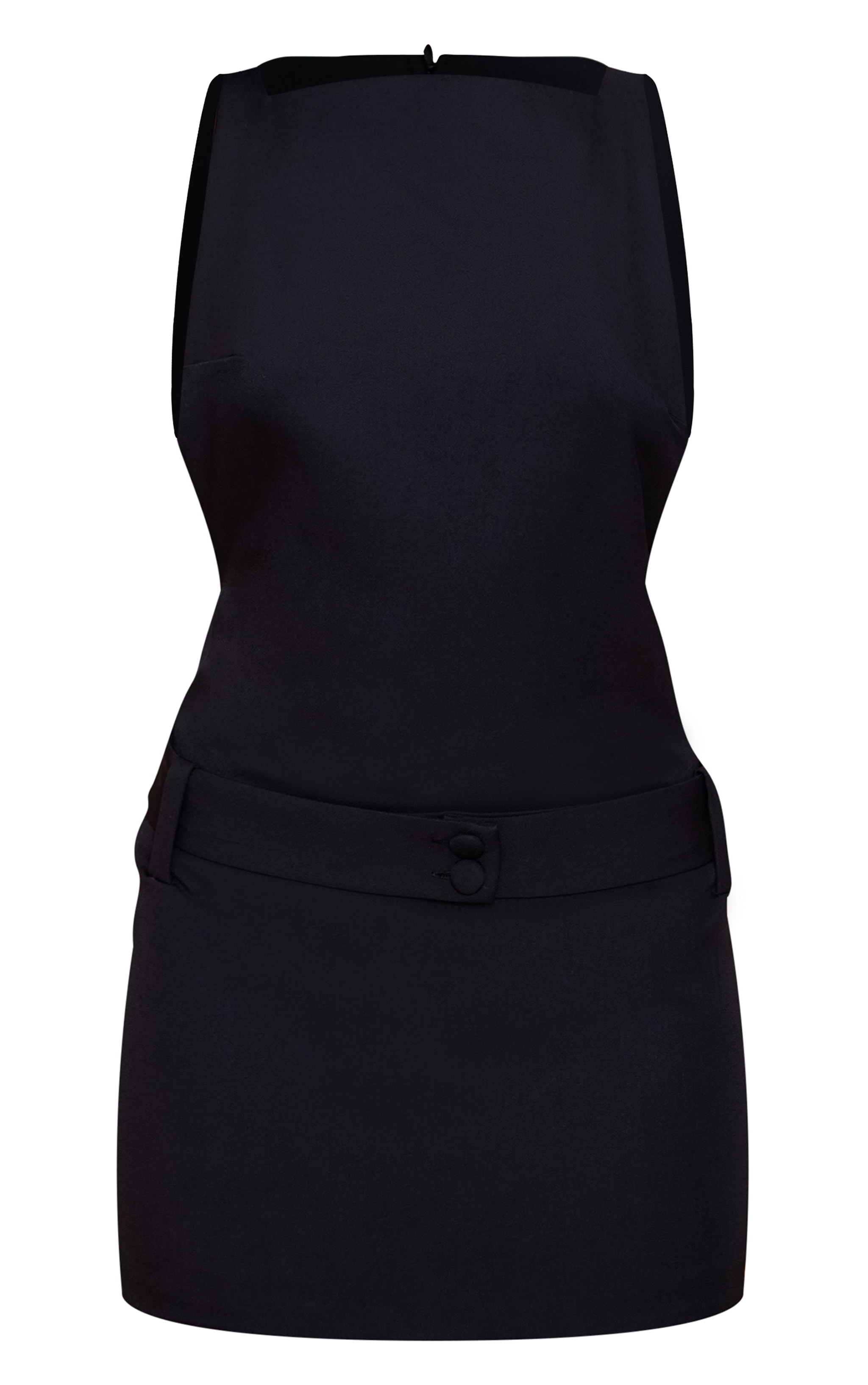 Black Belt Detail Shift Dress image 5