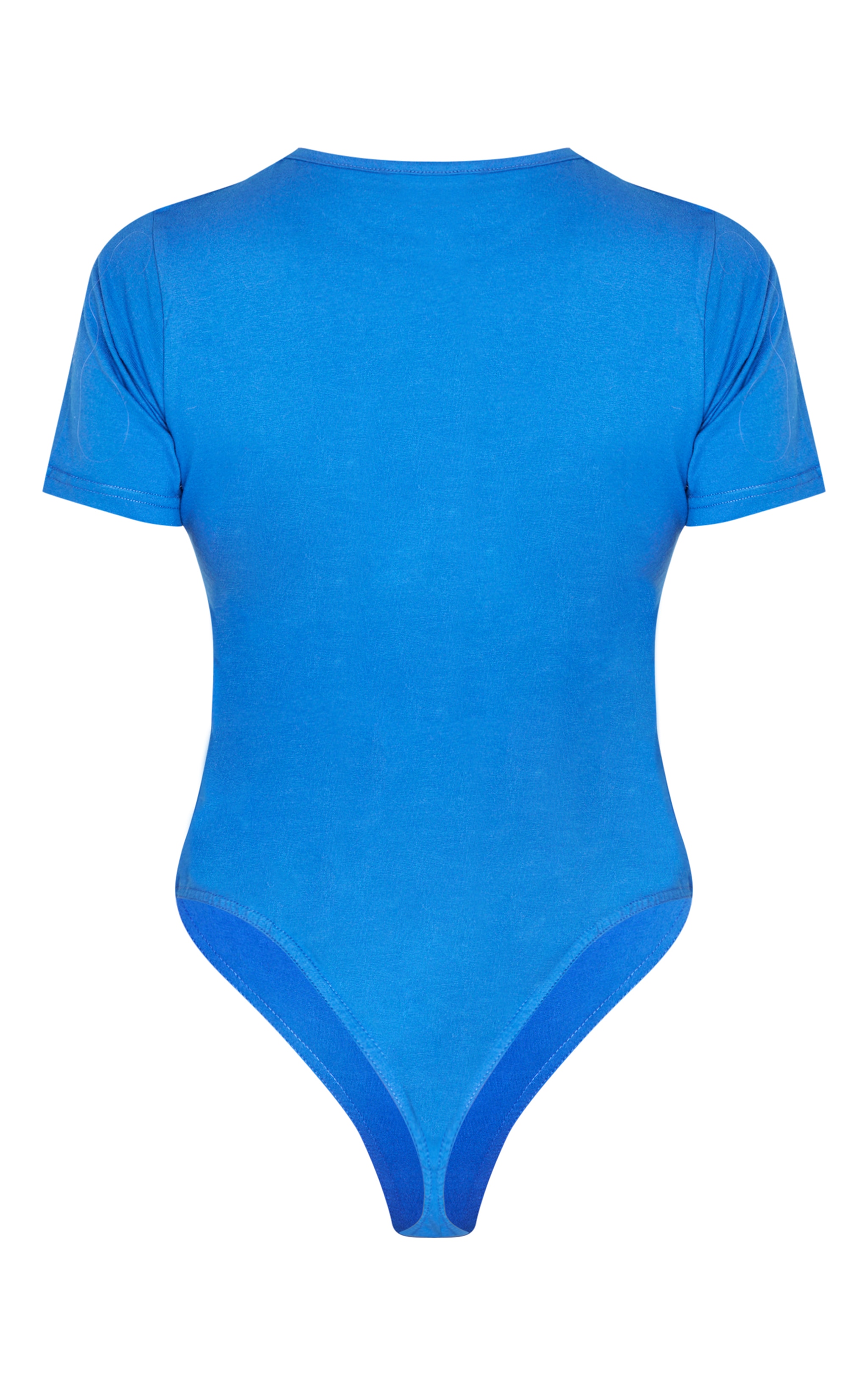 PRETTYLITTLETHING Blue Logo Short Sleeved Bodysuit image 6