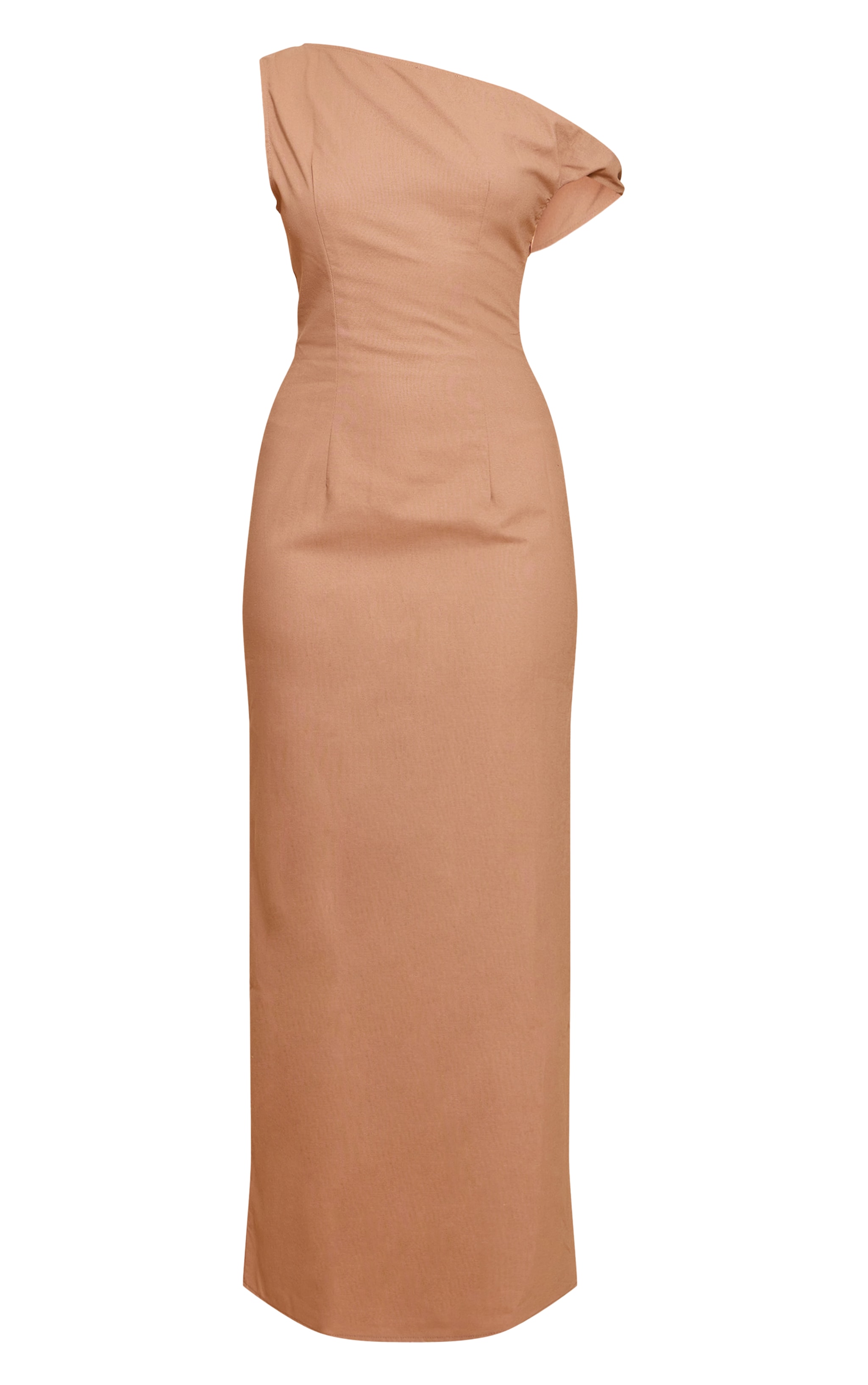 Taupe Knot Shoulder Maxi Dress image 5