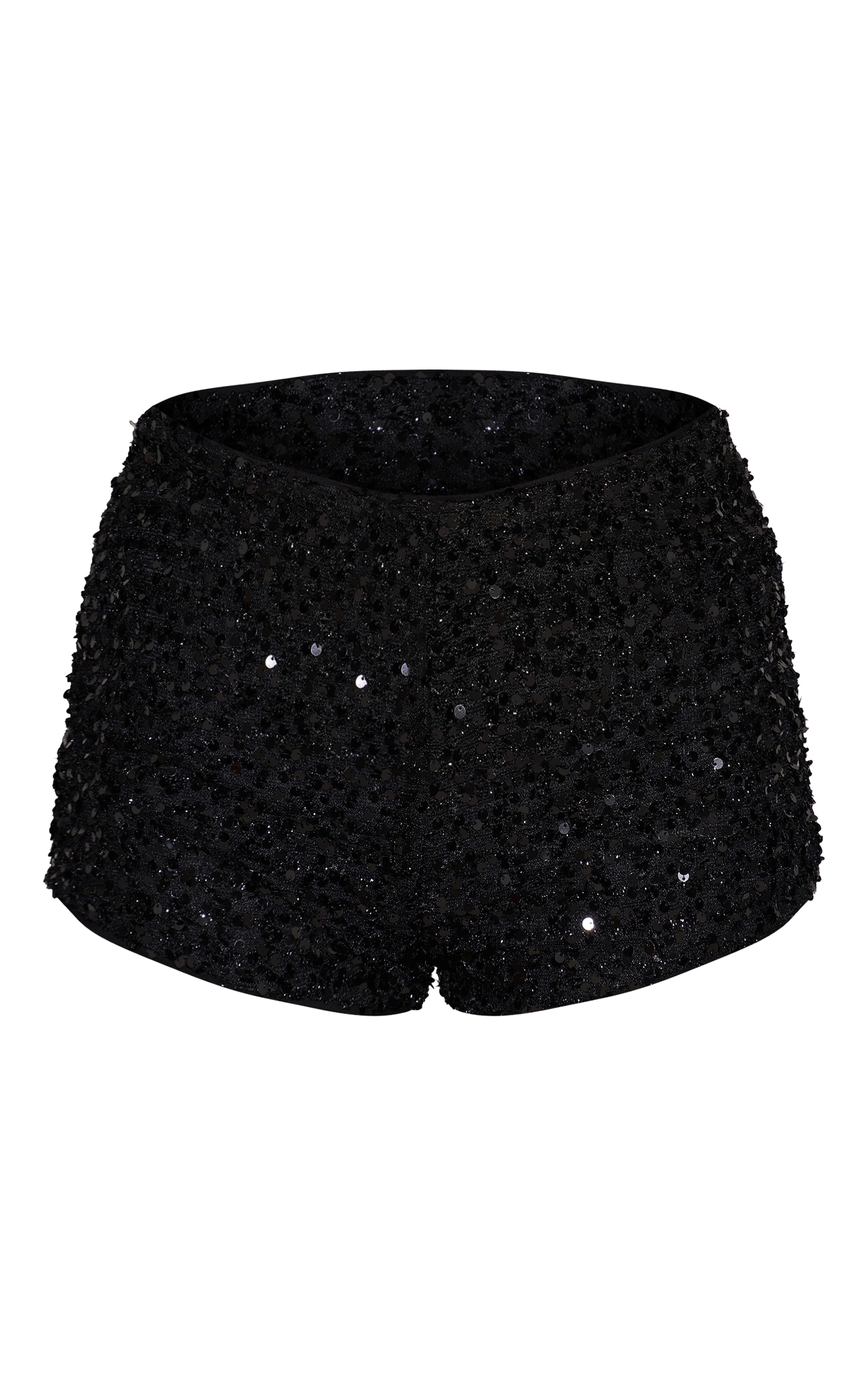 Mini short texturé noir à sequins image 6