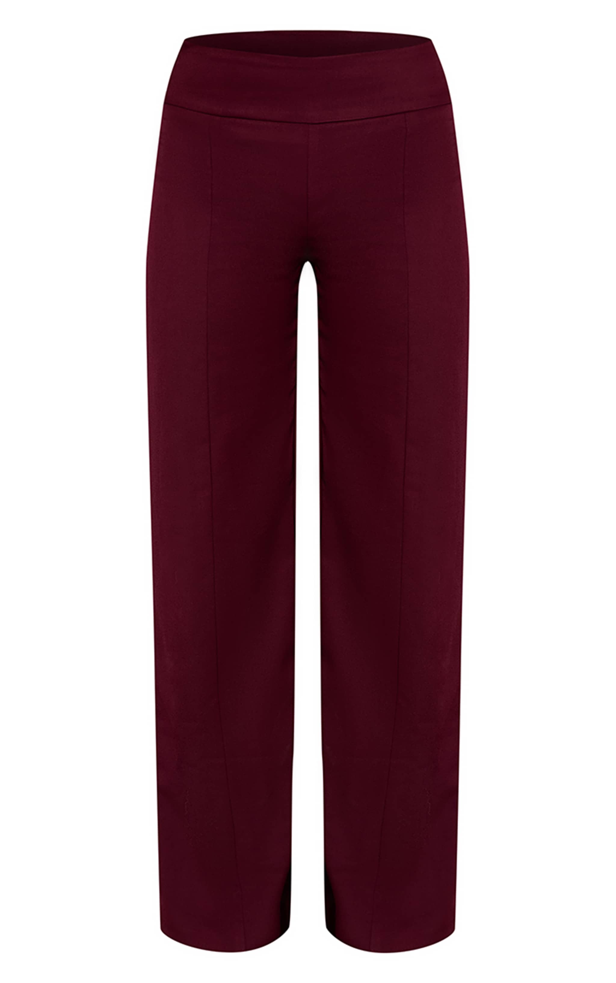 Dark Plum Seam Detail Pants image 5