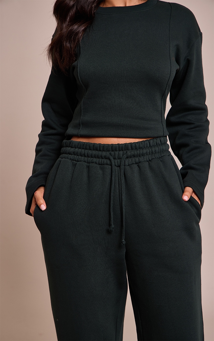Petite Hunter Green Wide Leg Sweatpant image 4