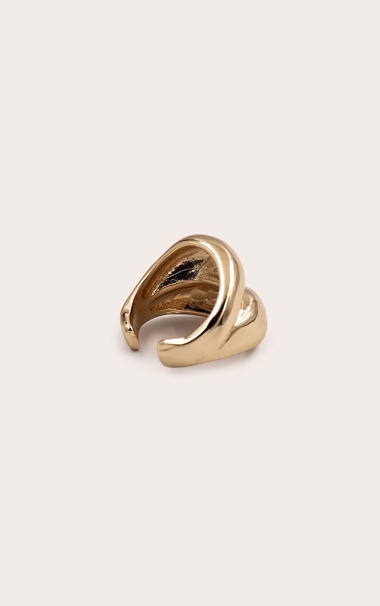 Gold Double Loop Ring image 3