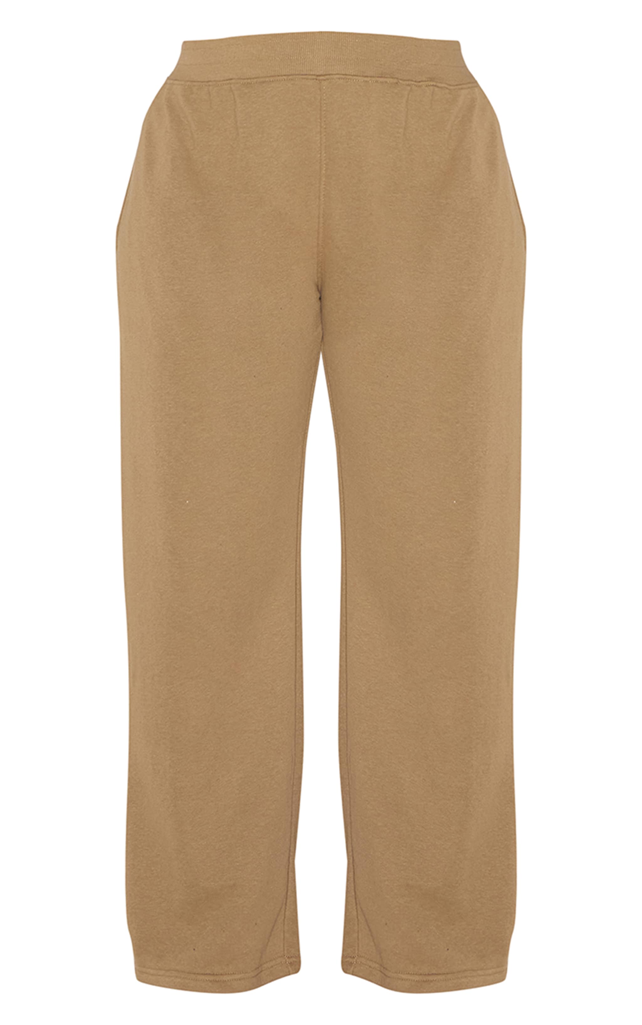 Shape Khaki Waistband Detail Wide Leg Track Pants image 5