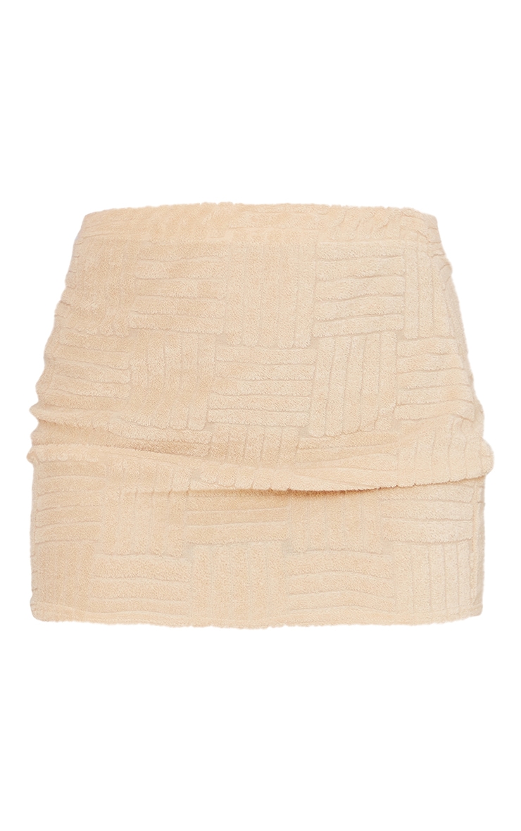 Sand Embossed Toweling Micro Mini Skirt image 6