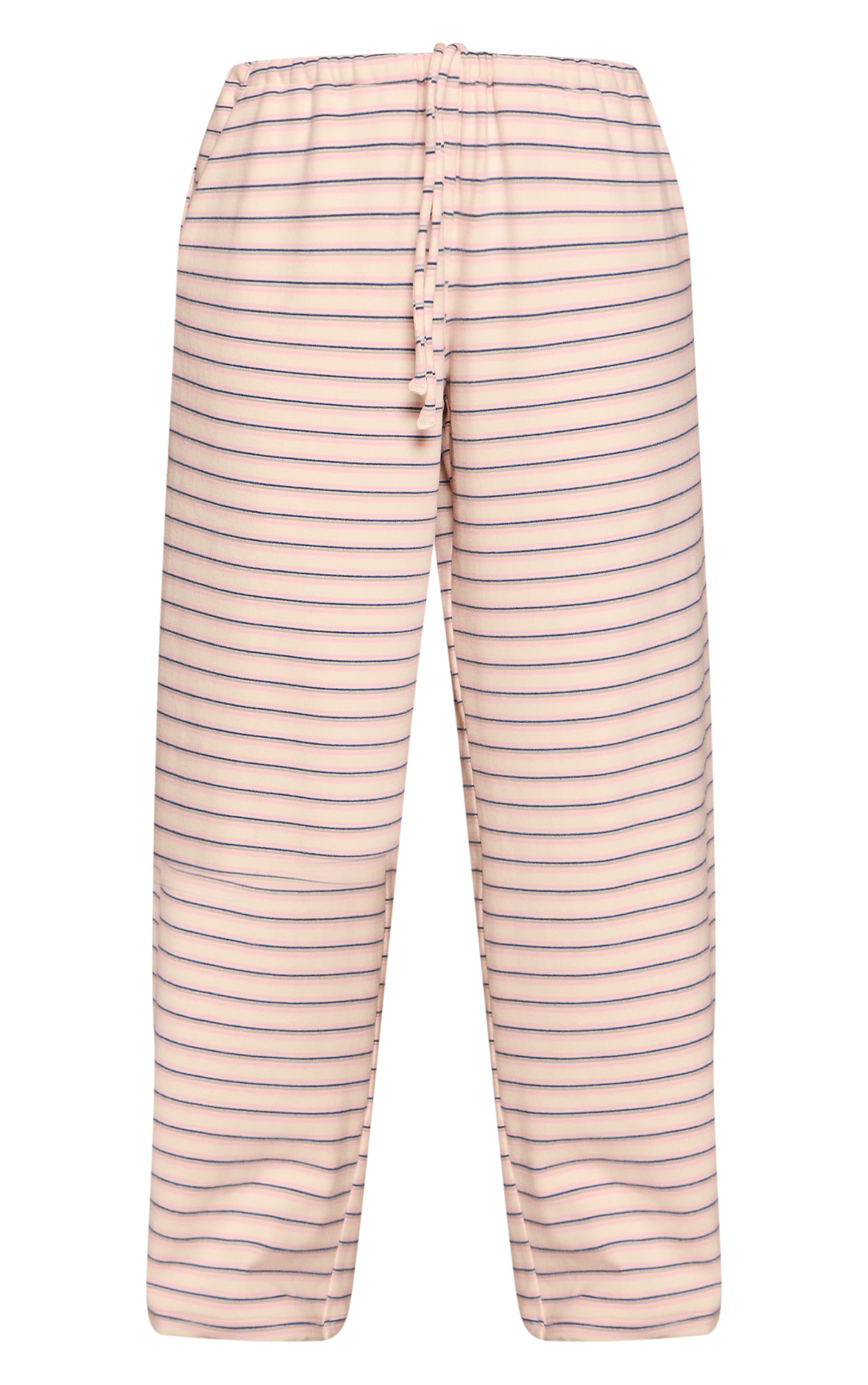 Petite Multi Striped Soft Fleece Straight Leg Joggers image 5