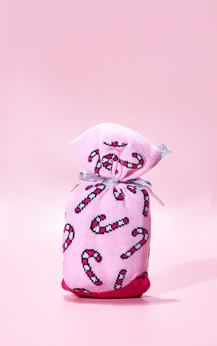 Pink Candy Cane Christmas Socks Stocking Filler image 3