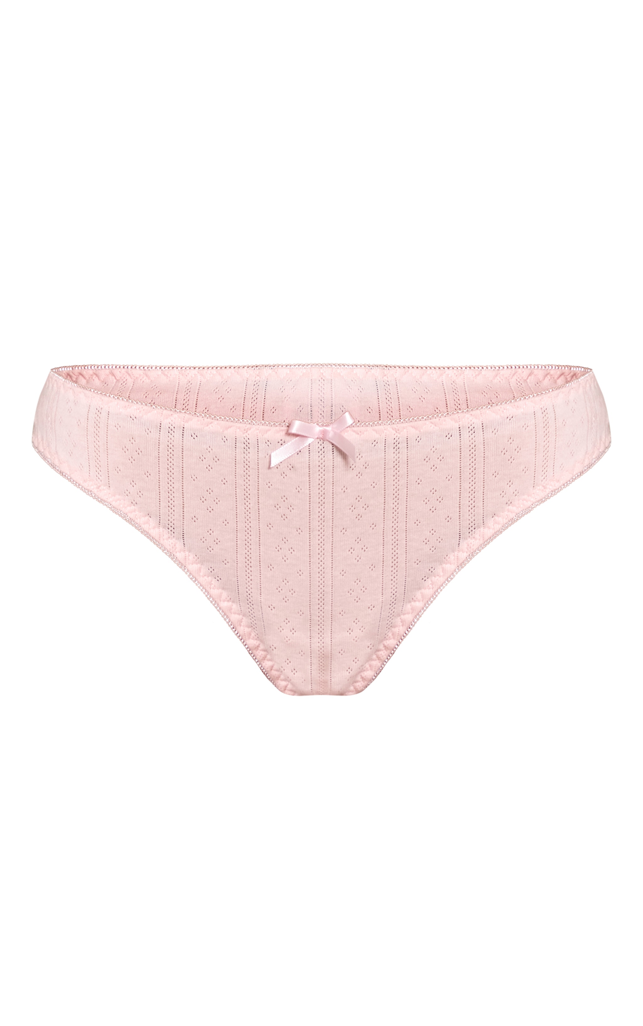 Baby Pink Pointelle Brazilian Panties image 5
