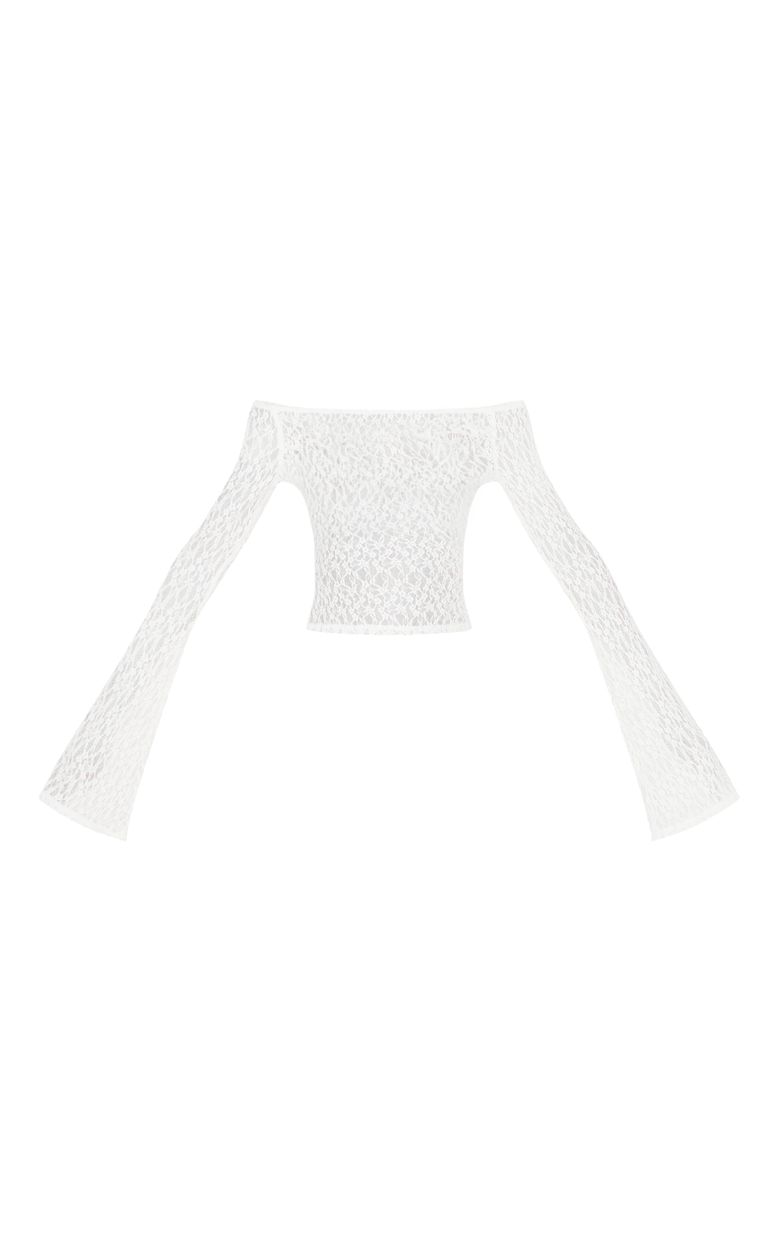 bardot flared sleeve top